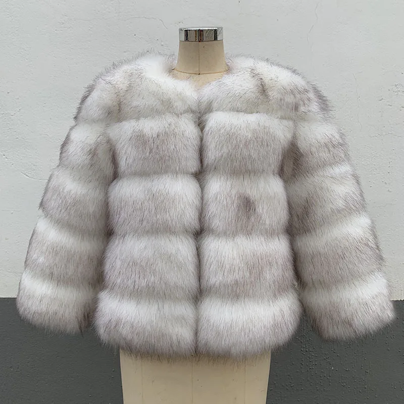 Women Faux Fur Zipper Coats Short Coat Jackets Elegant Jacket Furry Outerwear Party Solid Thick Warm Y2k Coats Streetwear