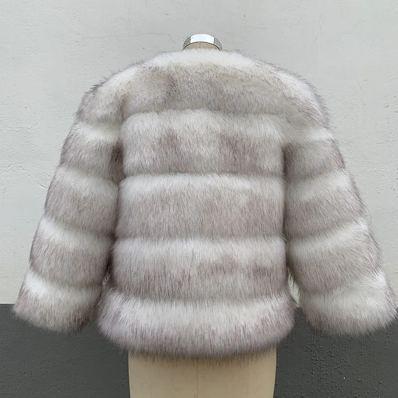 Women Faux Fur Zipper Coats Short Coat Jackets Elegant Jacket Furry Outerwear Party Solid Thick Warm Y2k Coats Streetwear
