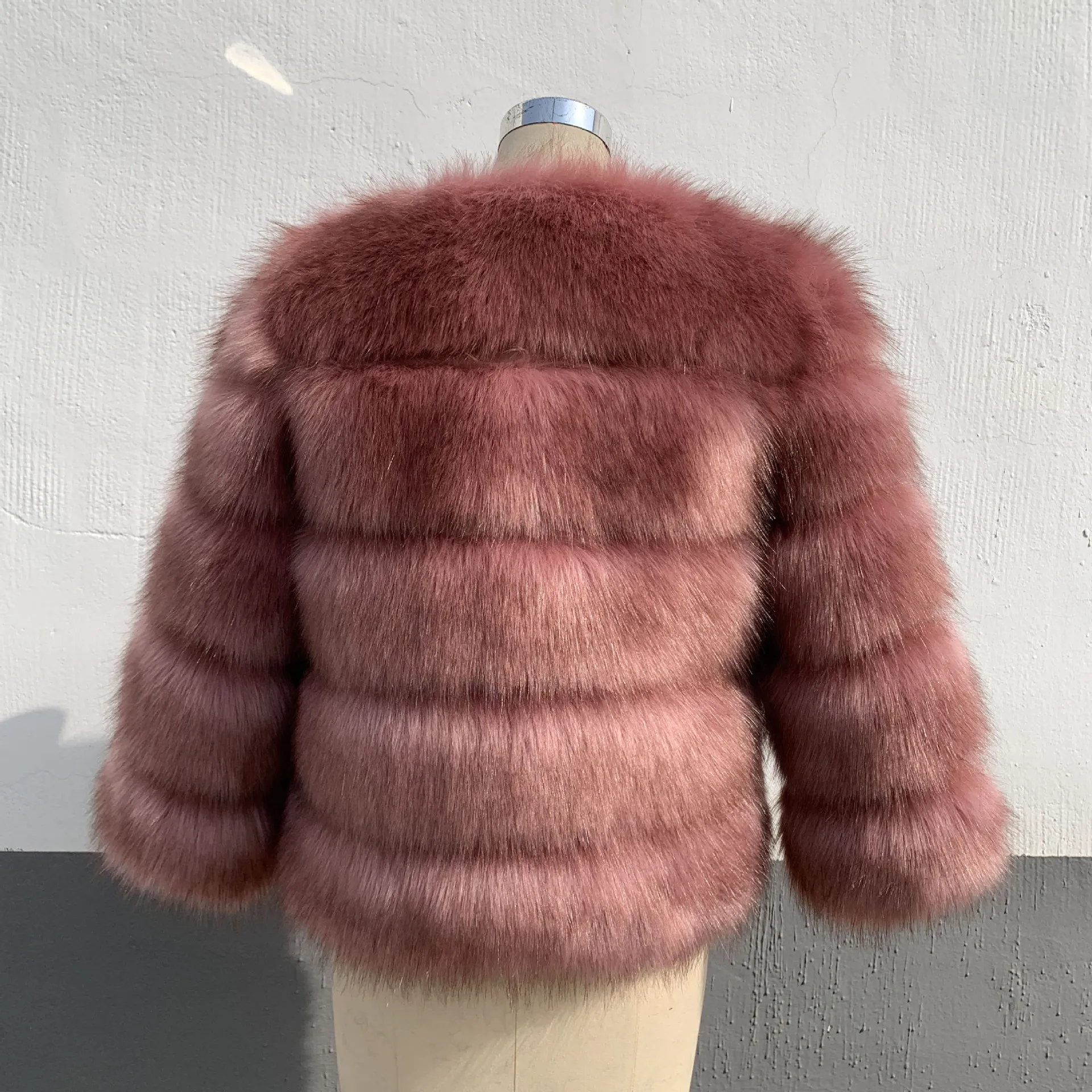 Women Faux Fur Zipper Coats Short Coat Jackets Elegant Jacket Furry Outerwear Party Solid Thick Warm Y2k Coats Streetwear