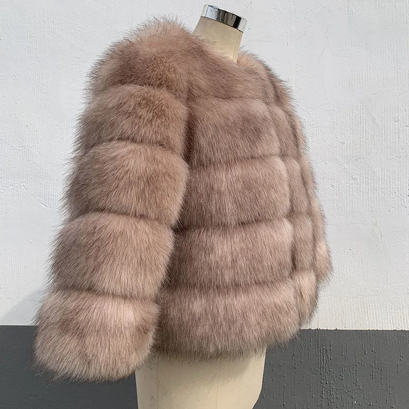 Women Faux Fur Zipper Coats Short Coat Jackets Elegant Jacket Furry Outerwear Party Solid Thick Warm Y2k Coats Streetwear