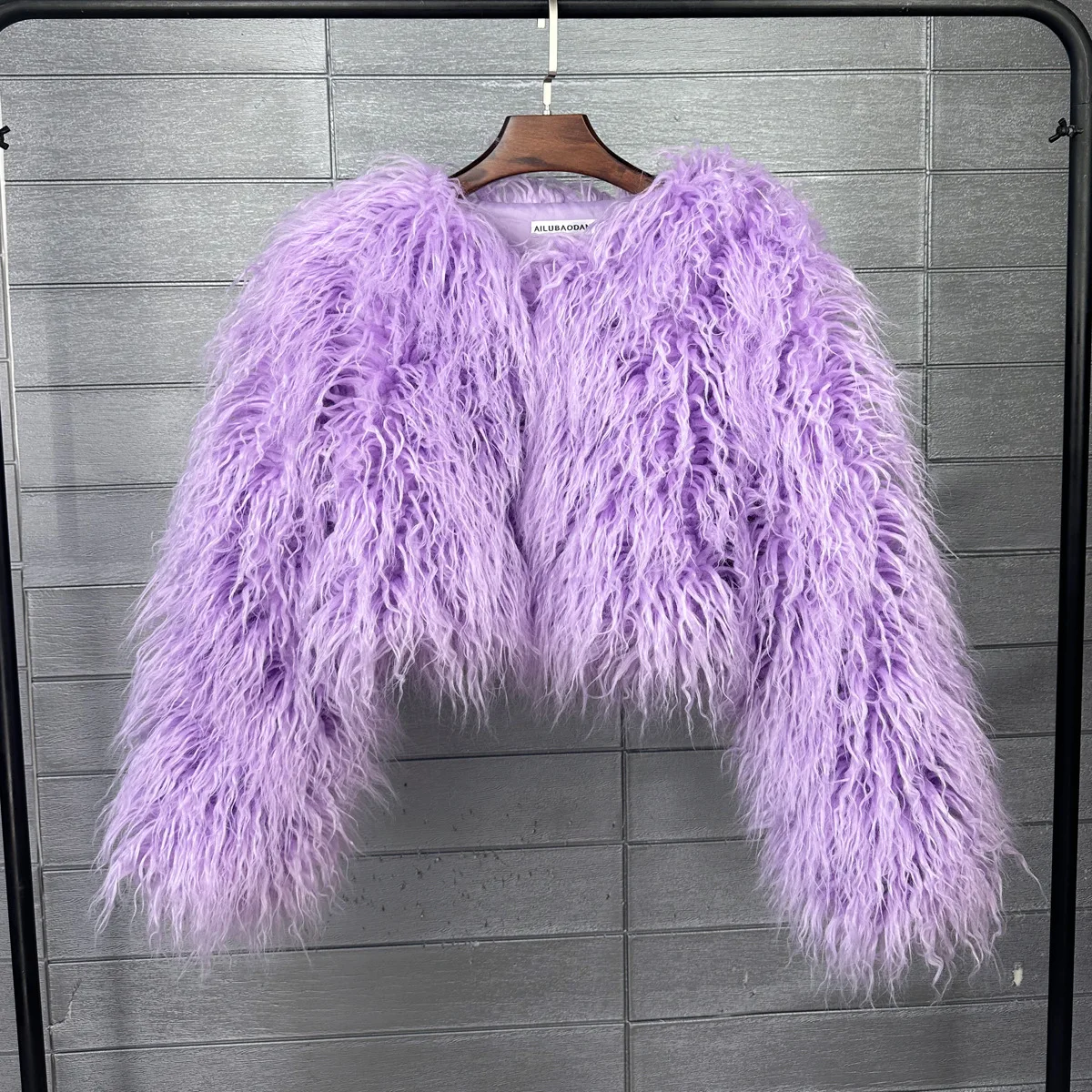 Short Coat Women Faux Fur Coats Jackets V Neck Thick Warm Y2k Streetwear Jacket Elegant Work Outerwear Autumn Winter 2026