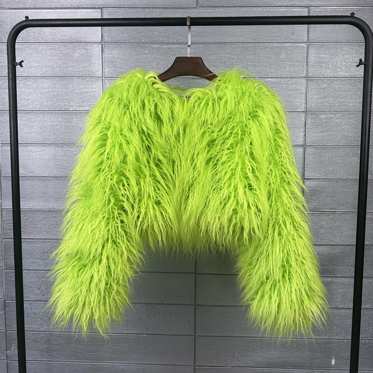 Short Coat Women Faux Fur Coats Jackets V Neck Thick Warm Y2k Streetwear Jacket Elegant Work Outerwear Autumn Winter 2026