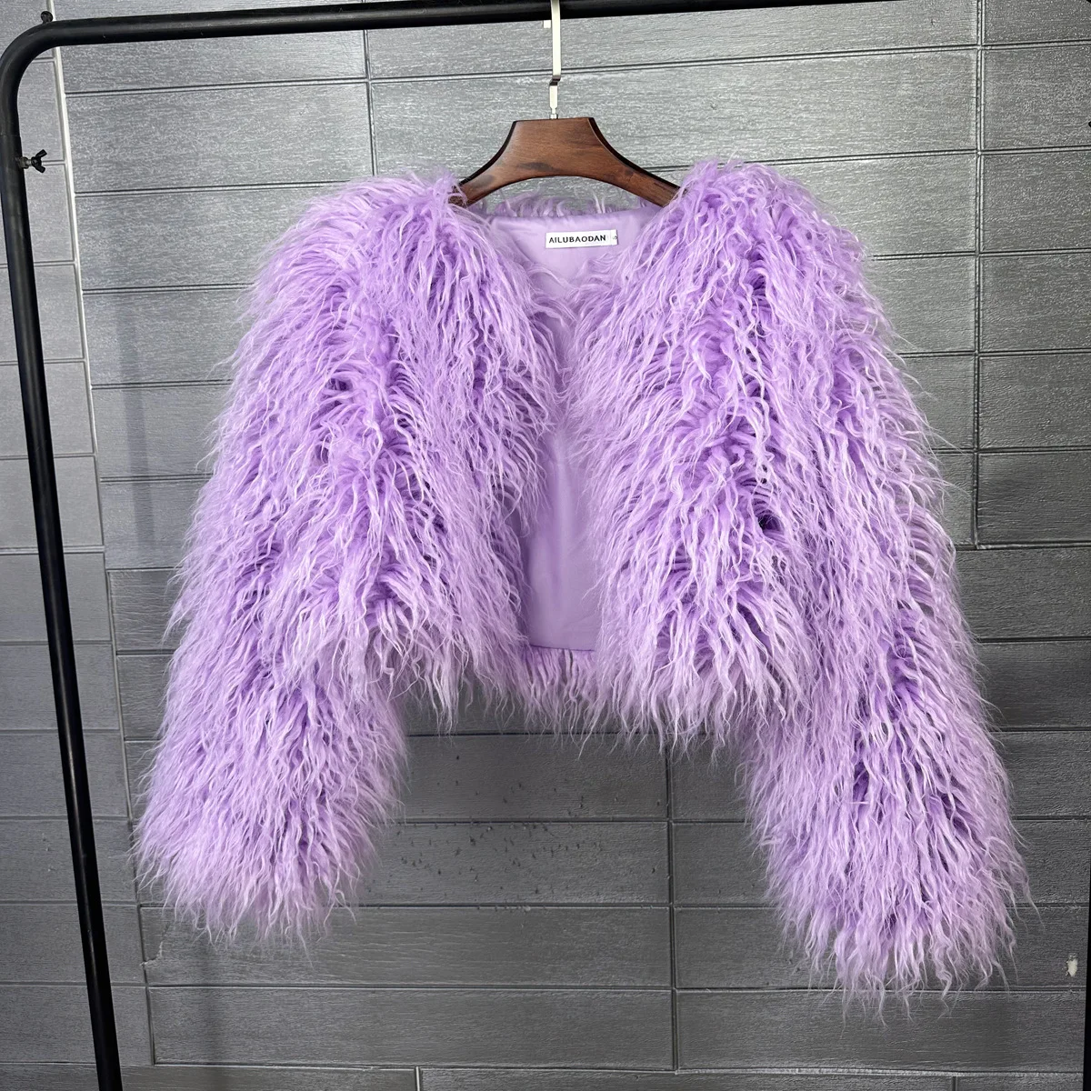 Short Coat Women Faux Fur Coats Jackets V Neck Thick Warm Y2k Streetwear Jacket Elegant Work Outerwear Autumn Winter 2026