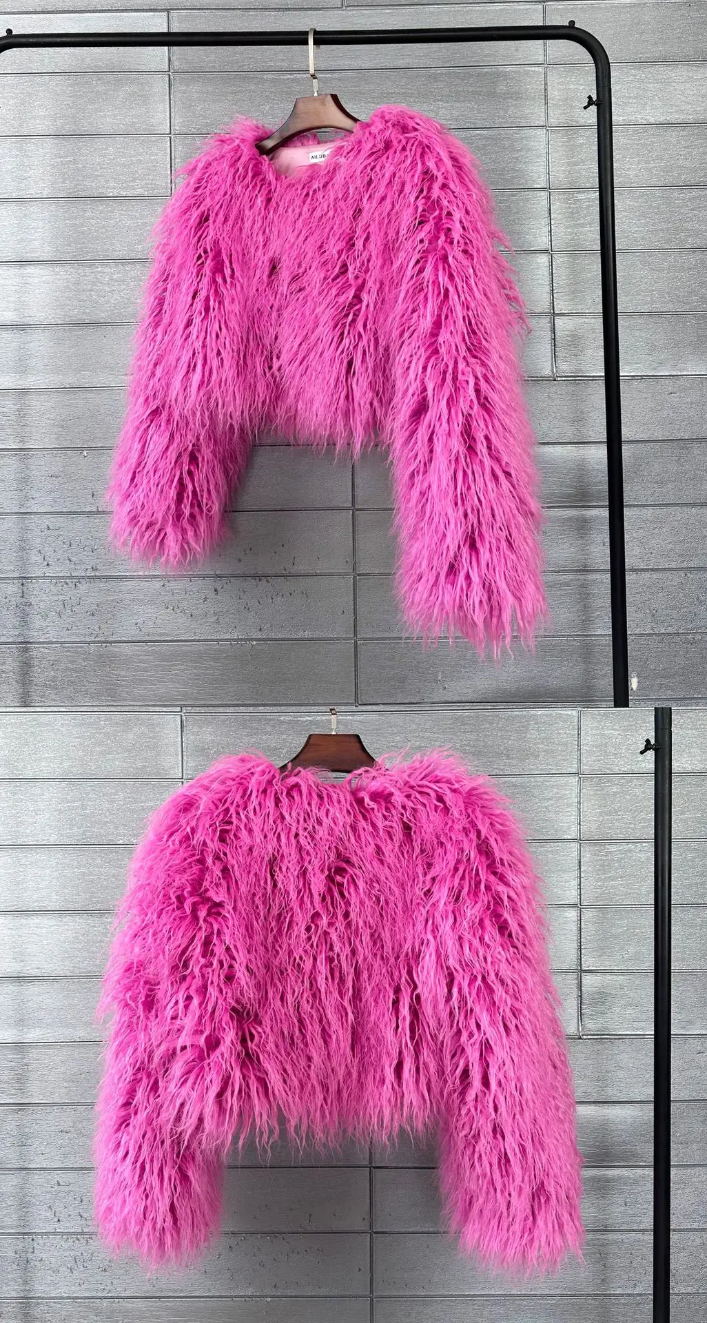 Short Coat Women Faux Fur Coats Jackets V Neck Thick Warm Y2k Streetwear Jacket Elegant Work Outerwear Autumn Winter 2026