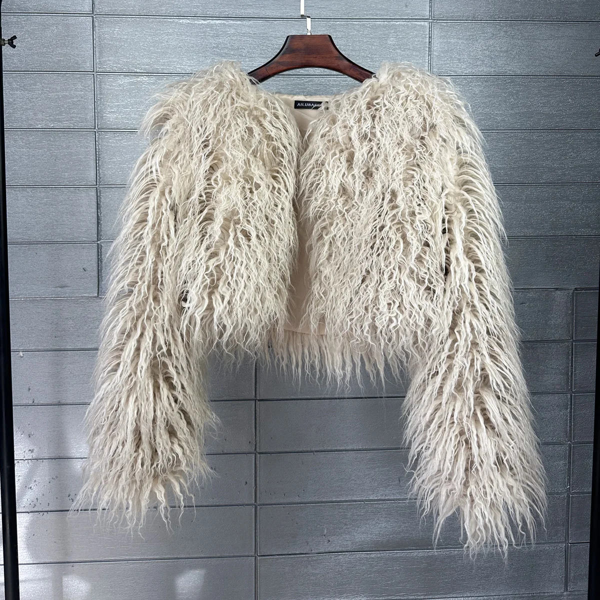 Short Coat Women Faux Fur Coats Jackets V Neck Thick Warm Y2k Streetwear Jacket Elegant Work Outerwear Autumn Winter 2026