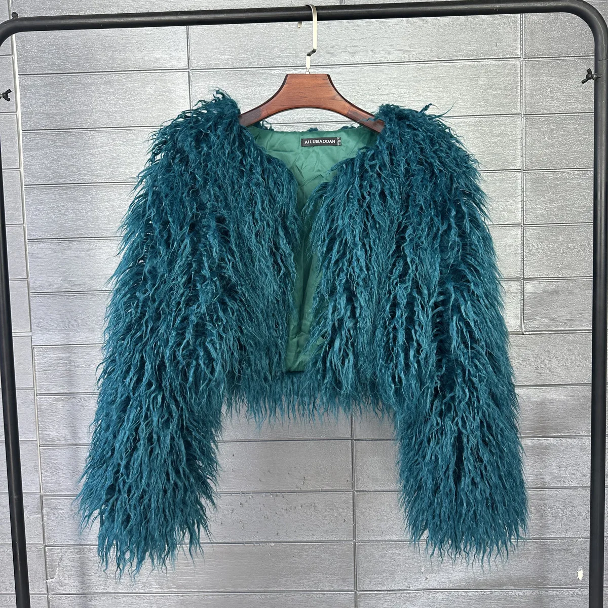 Short Coat Women Faux Fur Coats Jackets V Neck Thick Warm Y2k Streetwear Jacket Elegant Work Outerwear Autumn Winter 2026