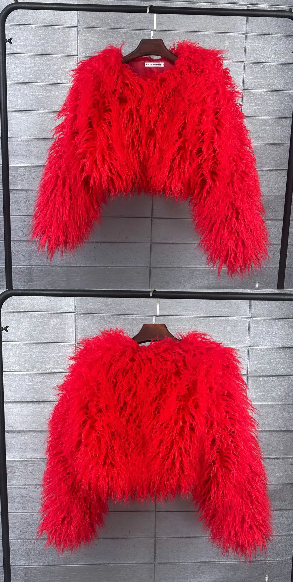 Short Coat Women Faux Fur Coats Jackets V Neck Thick Warm Y2k Streetwear Jacket Elegant Work Outerwear Autumn Winter 2026