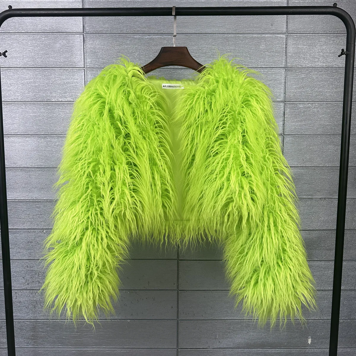 Short Coat Women Faux Fur Coats Jackets V Neck Thick Warm Y2k Streetwear Jacket Elegant Work Outerwear Autumn Winter 2026