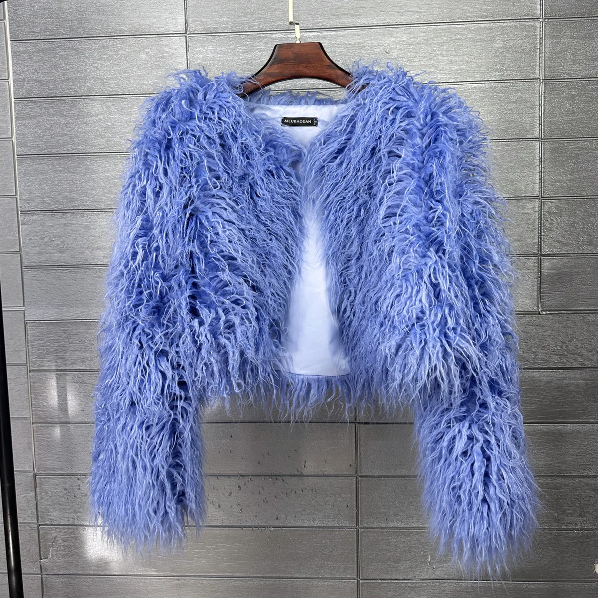 Short Coat Women Faux Fur Coats Jackets V Neck Thick Warm Y2k Streetwear Jacket Elegant Work Outerwear Autumn Winter 2026