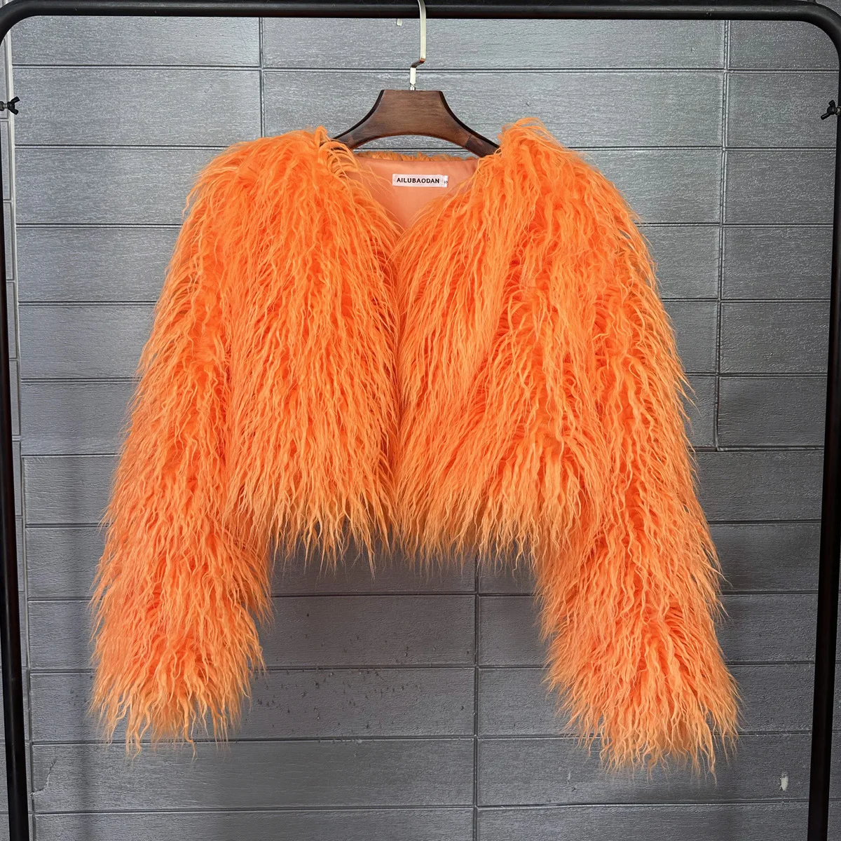 Short Coat Women Faux Fur Coats Jackets V Neck Thick Warm Y2k Streetwear Jacket Elegant Work Outerwear Autumn Winter 2026