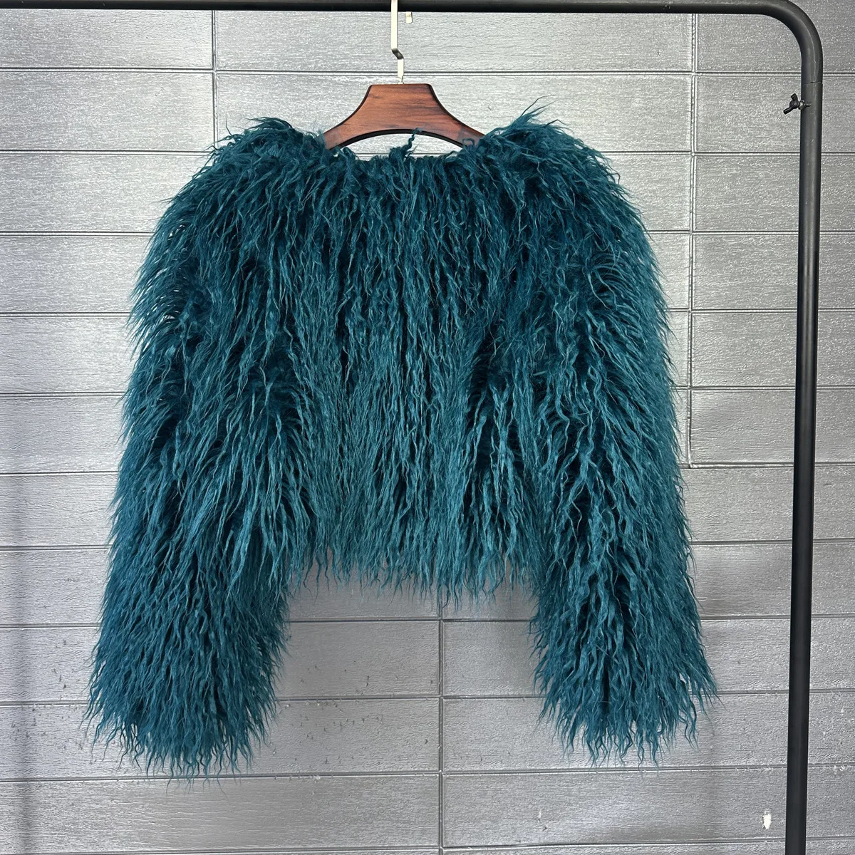 Short Coat Women Faux Fur Coats Jackets V Neck Thick Warm Y2k Streetwear Jacket Elegant Work Outerwear Autumn Winter 2026