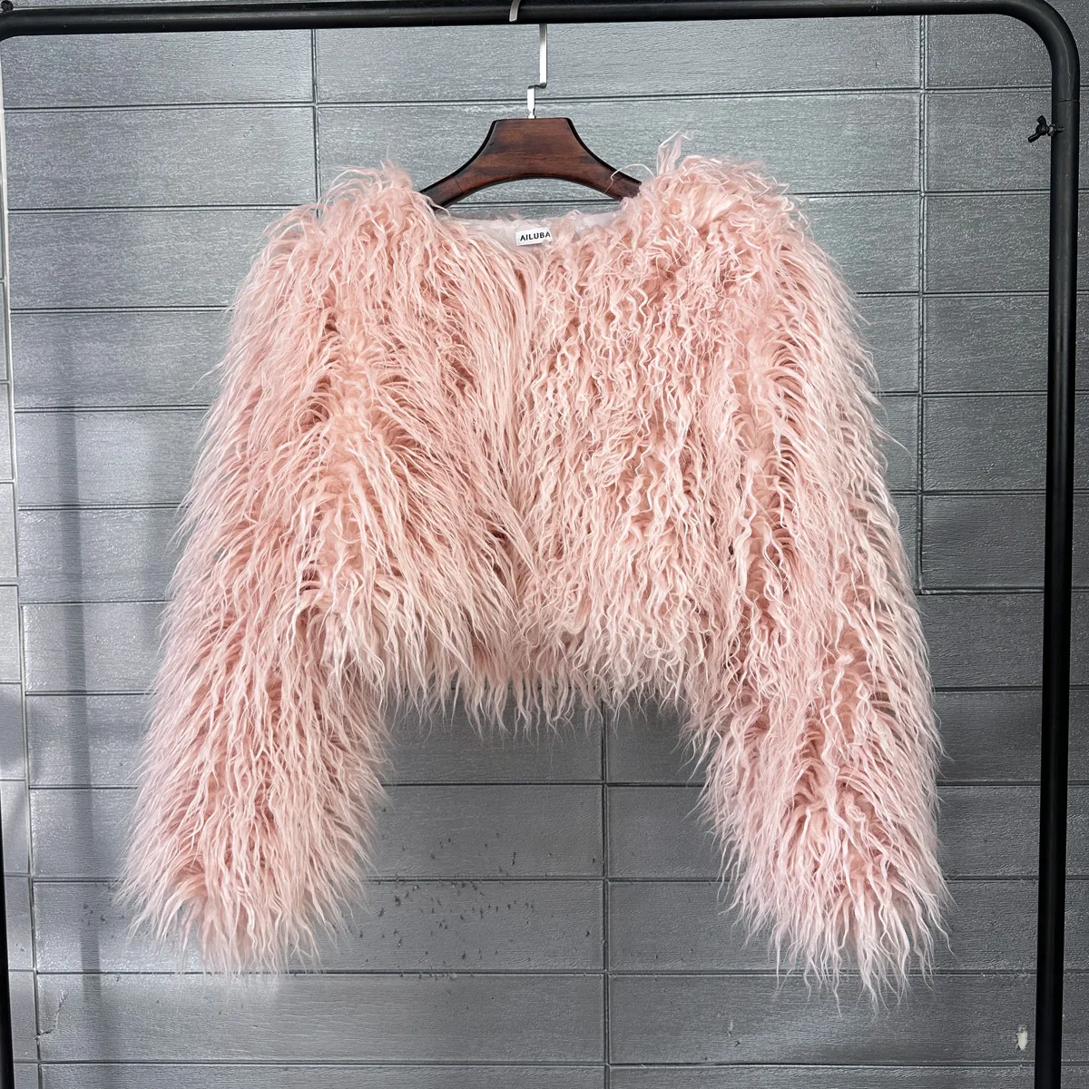 Short Coat Women Faux Fur Coats Jackets V Neck Thick Warm Y2k Streetwear Jacket Elegant Work Outerwear Autumn Winter 2026