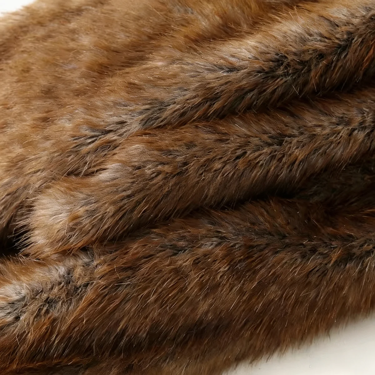 Women Winter Faux Fur Coat 2026 Warm Chestnut Fluffy Plush Cropped Jacket Lapel Open Front Outerwear