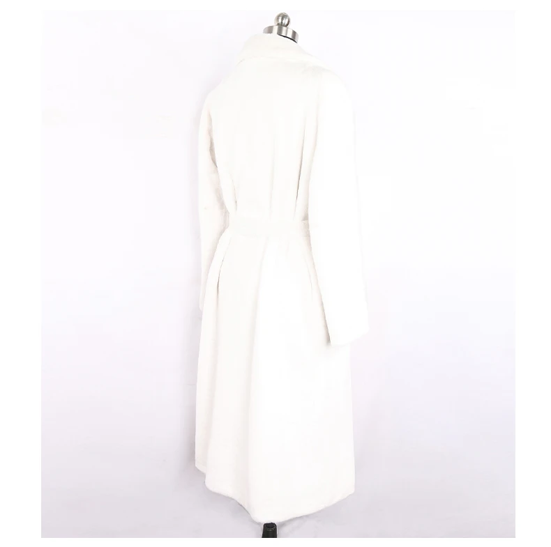 Nerazzurri Winter Long White Black Warm Fluffy Faux Fur Coat Women Long Sleeve Belt Lapel Stylish Korean Fashion without Buttons