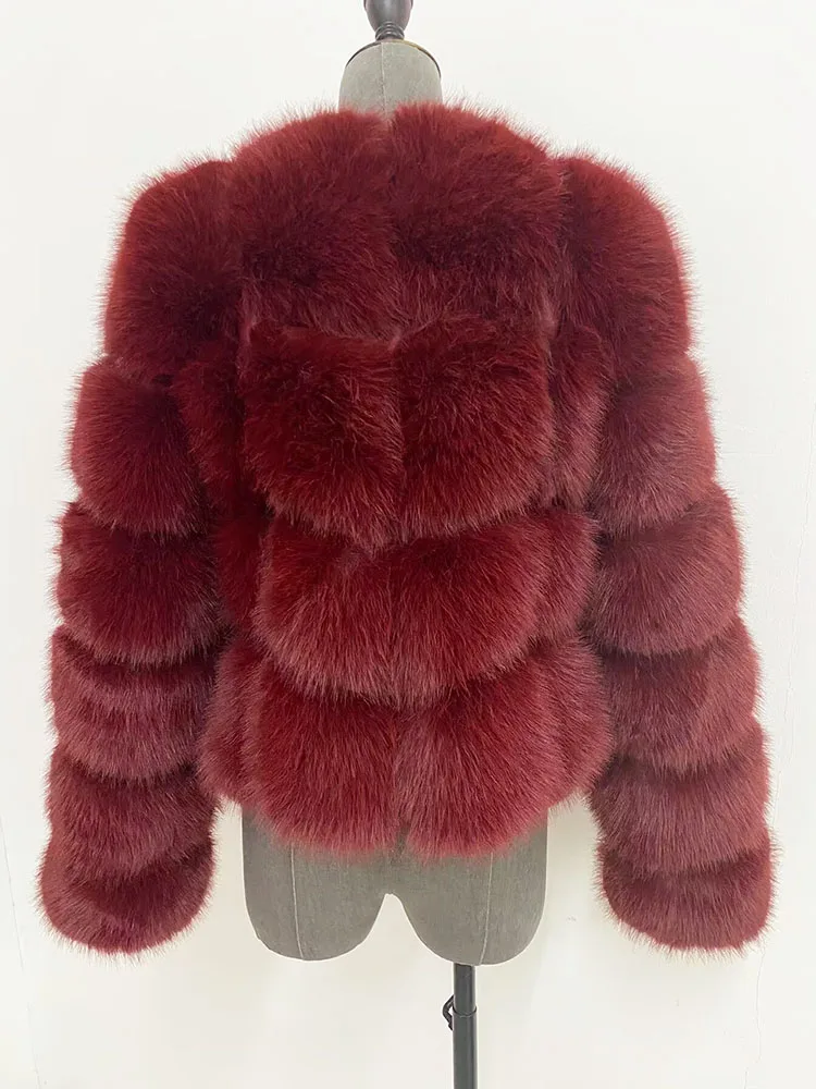 ZADORIN Faux Fur Coats Cropped Fur Top Woman Clothes Winter Luxury Faux Fur Coat Woman Fluffy White Faux Fur Jacket Woman Tops