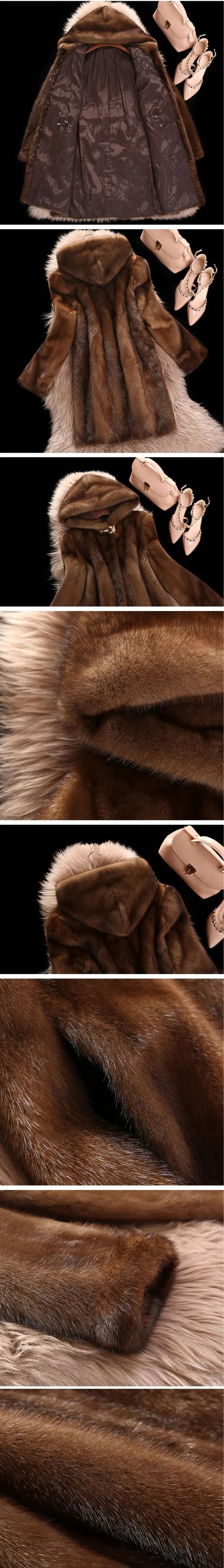 Winter Faux Fur Jacket Women Hooded Mid Length Coat Warm Shaggy Female Casual Outerwear Thick Fluffy Open Stitch Overcoat