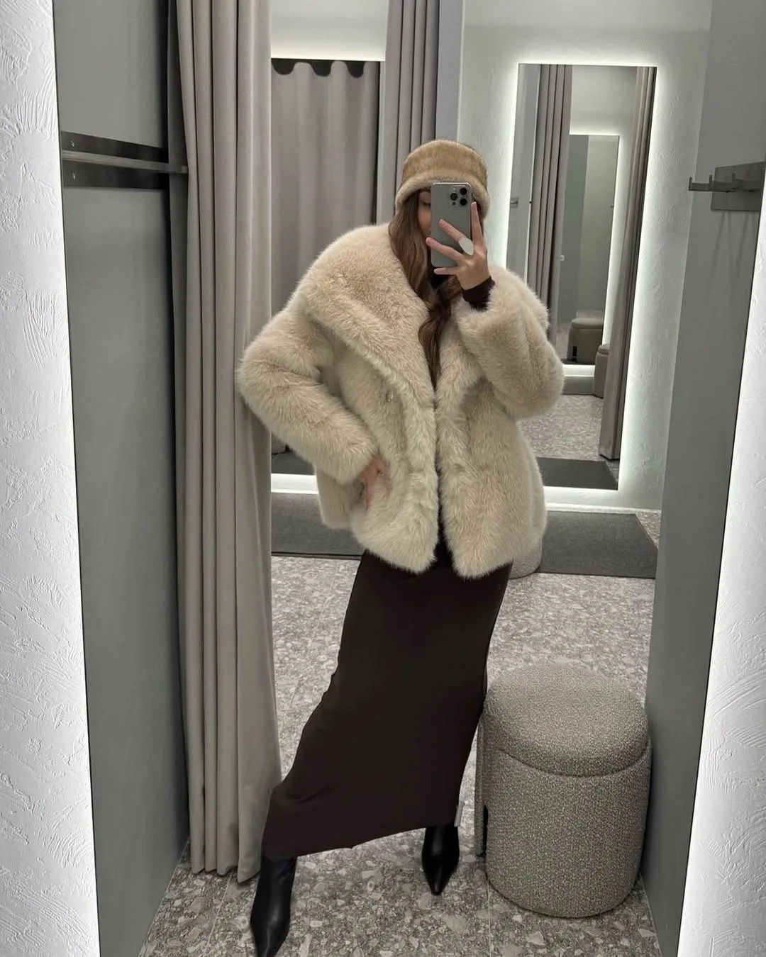 Women Faux Fur Coats Jackets Turn Down Collar Short Coat Casual Loose Thick Warm Y2k Streetwear Jacket Outerwear Autumn Winter