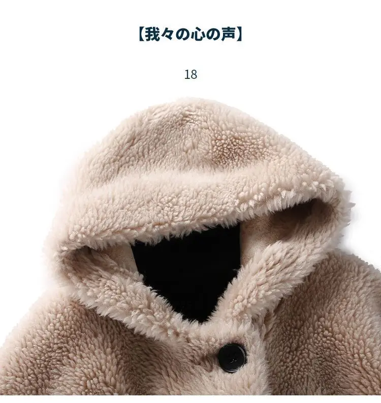 2027 Winter Natural Wool Coats for Woman Mid Length Hooded Fur Coat Woman Clothes High Quality Outerwears Abrigo Mujer