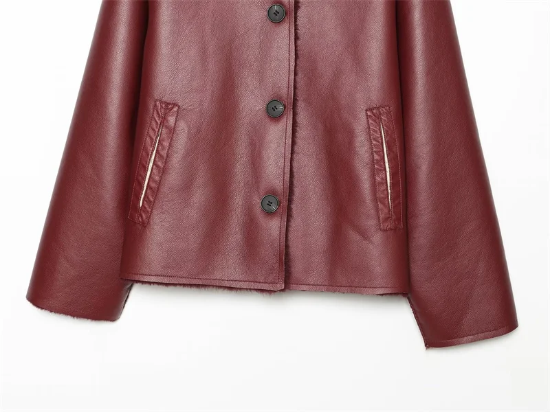 Guobioziy 2026 Fall/Winter New Style Women's Jacket Long Sleeve Faux Fur Reversible Loose Coat Warm and Fashionable High-End