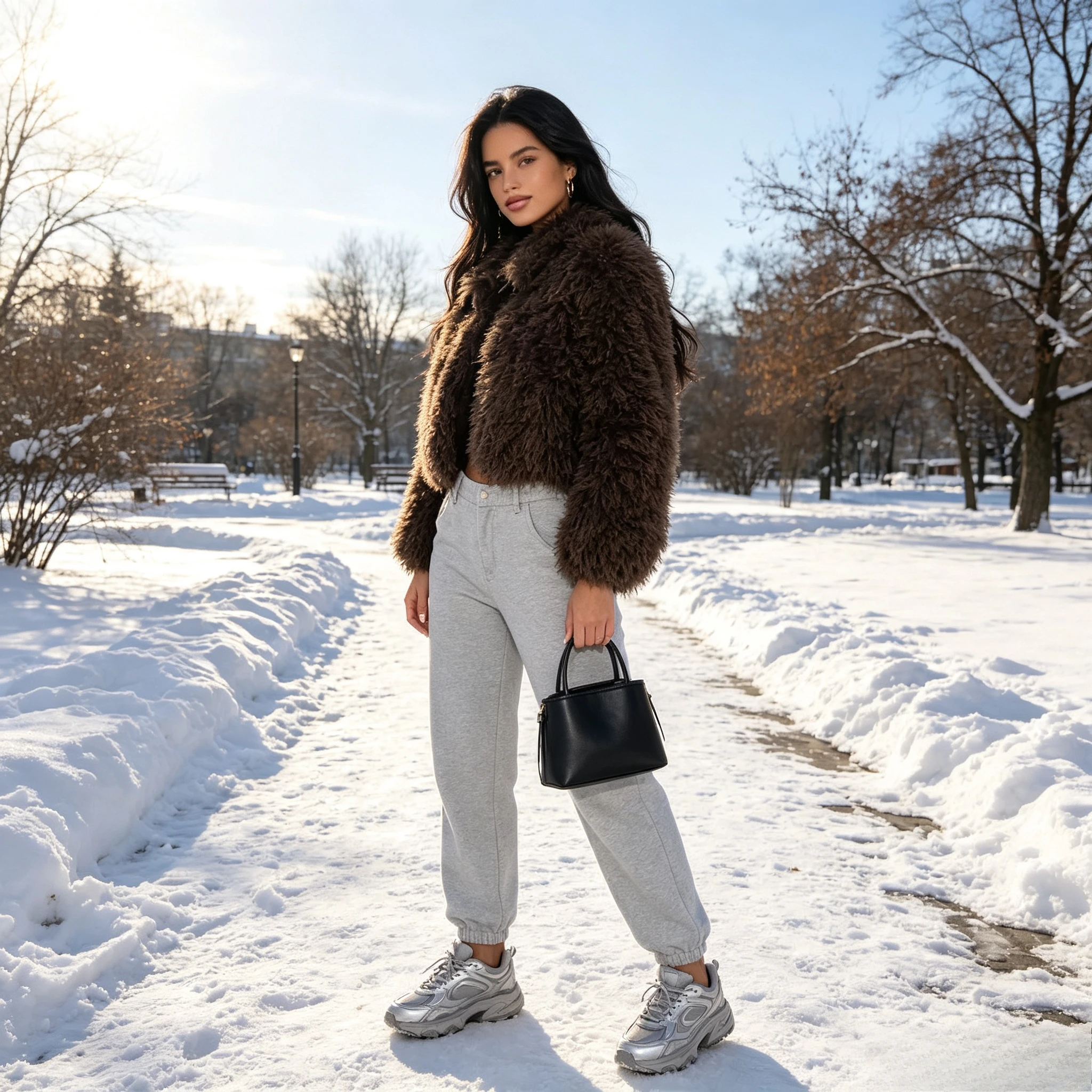 Women Faux Fur Coats Stand Collar Short Coat Thick Warm Y2k Streetwear Jacket Elegant Work Outerwear Casual Autumn Winter 2026