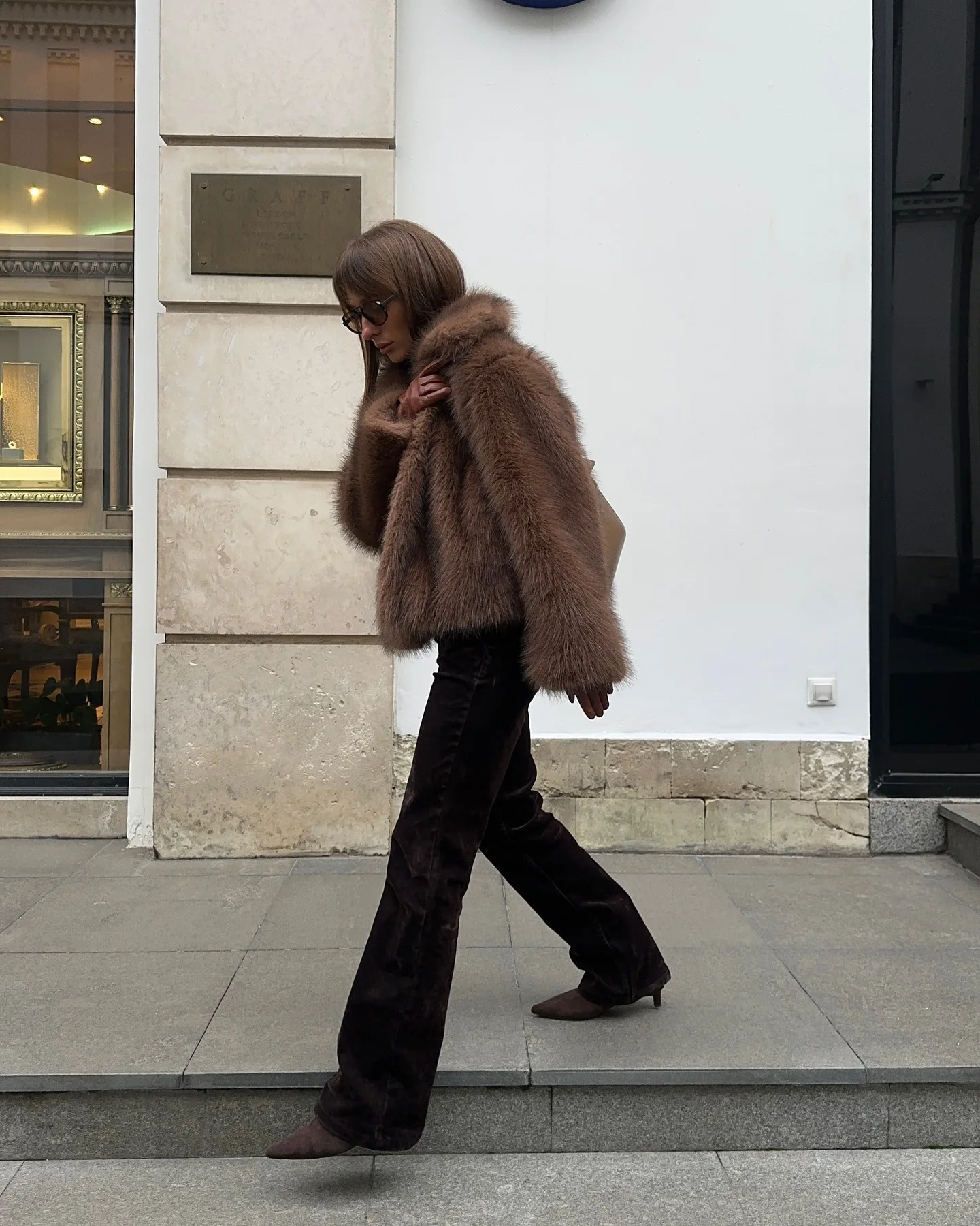 European American Street Style Fashion Fox Fur Coat Women Autumn Winter Thick Warm Faux Fur Jacket Fury Fluffy Plush Overcoat
