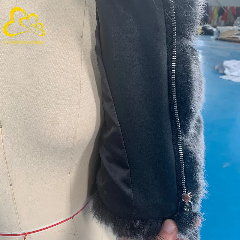 Fox Fur Coat for Women Thick Fox Fur Jacket Short Style Slim Fit Zipper Winter Fashion Wholesale New Arrival