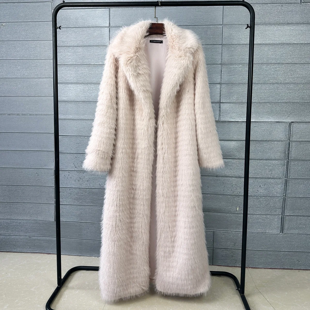 Women Faux Fur Long Coats Jackets Turn Down Collar Coat Thick Warm Y2k Streetwear Jacket Elegant Casual Loose Autumn Winter