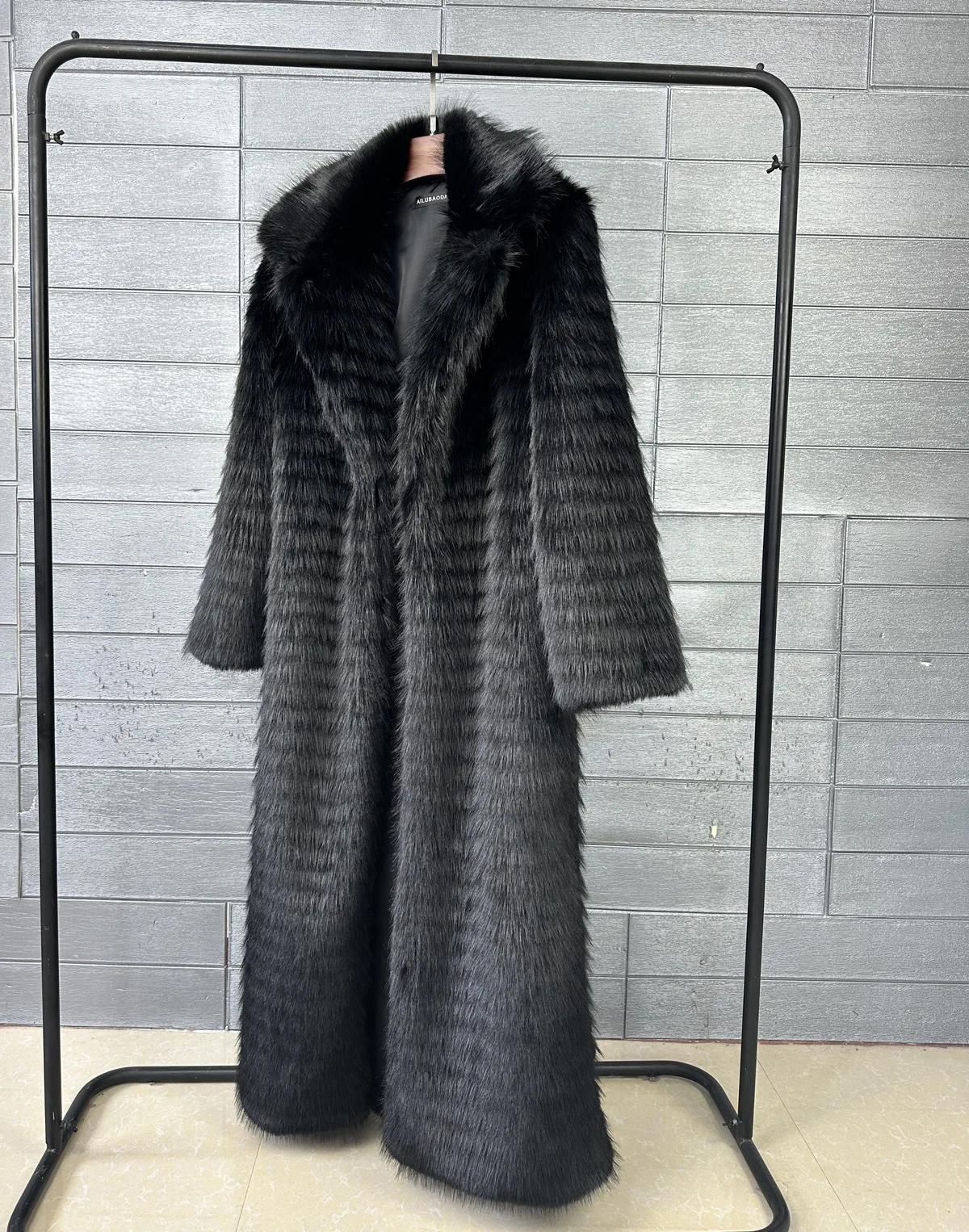 Women Faux Fur Long Coats Jackets Turn Down Collar Coat Thick Warm Y2k Streetwear Jacket Elegant Casual Loose Autumn Winter