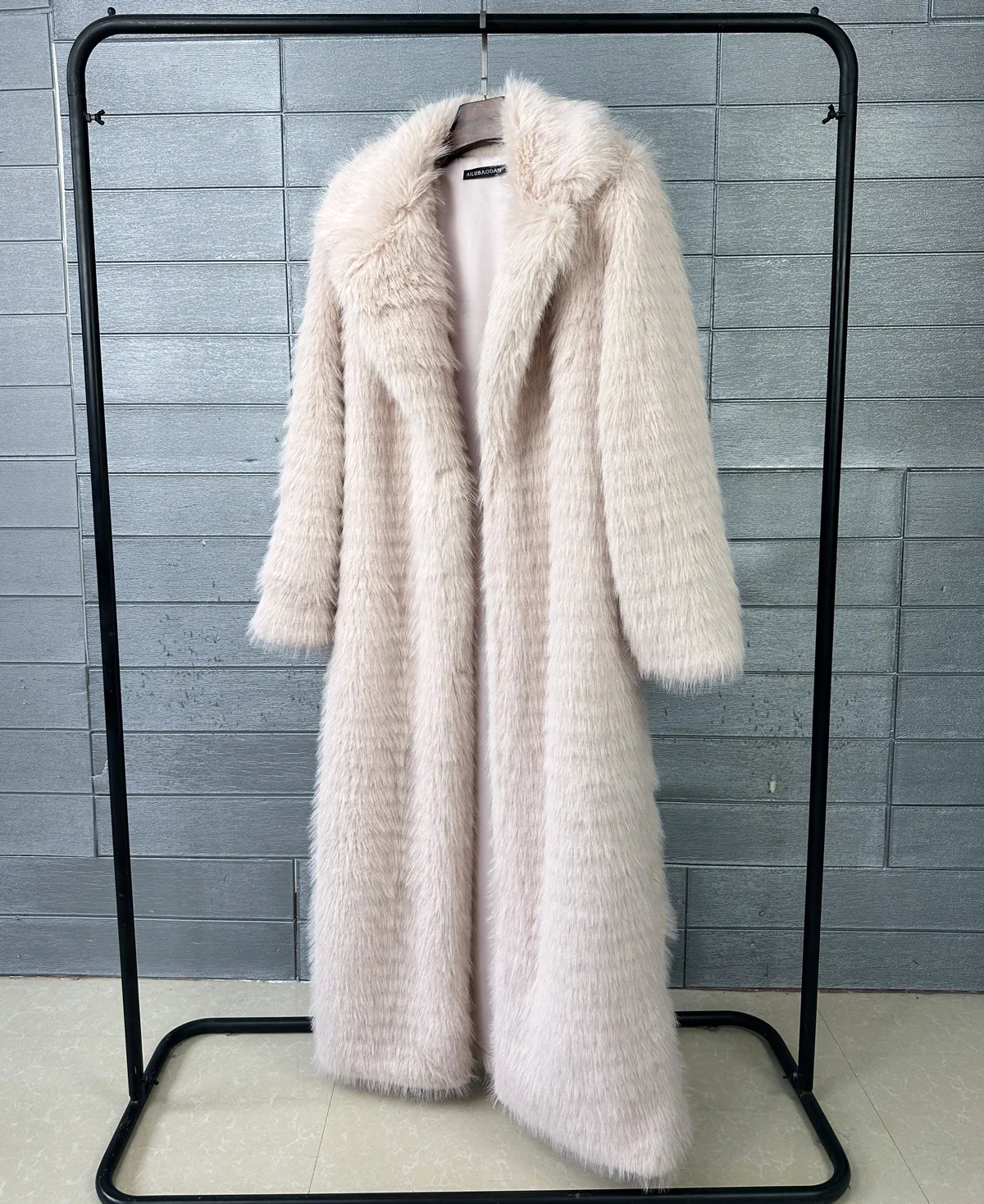Women Faux Fur Long Coats Jackets Turn Down Collar Coat Thick Warm Y2k Streetwear Jacket Elegant Casual Loose Autumn Winter