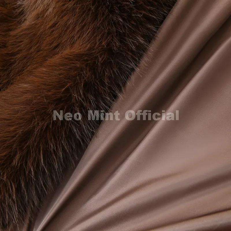 Neo Mint Ins Blogger Brand Fashion Burgundy Obsession Faux Fur Coat Women Winter 2025 Vintage Brown Fox Fur Jacket Warm Overcoat