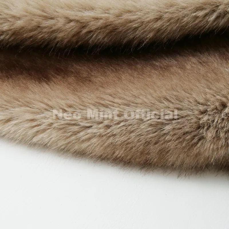 Neo Mint Vintage Luxury Fashion Hooded Faux Fur Coat Women 2025 Winter Slavic Style Girl Striped Fox Fur Jacket Long Overcoat