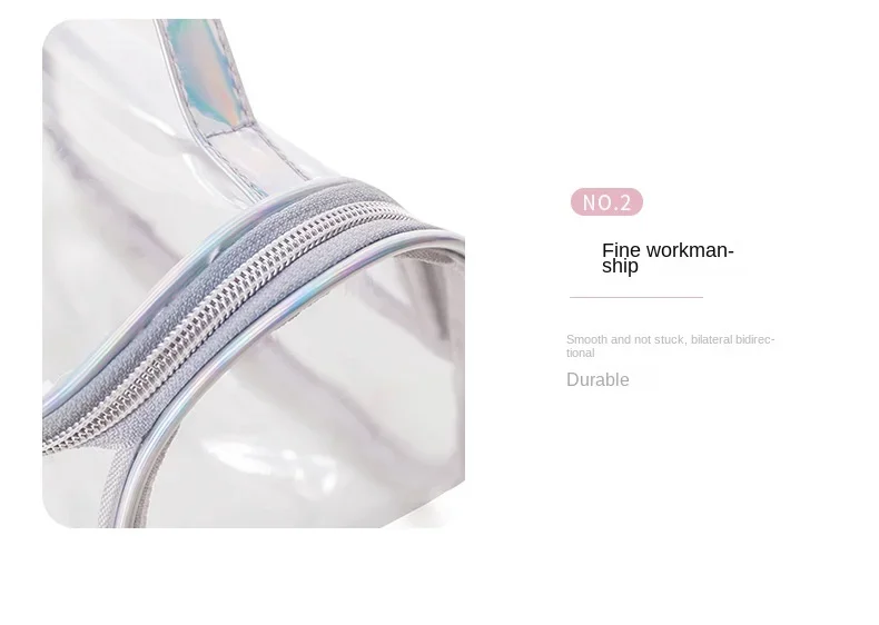 Transparent Waterproof Travel Cosmetic Bag Toiletry Makeup Zippered Storage Pouch Easy To Carry Косметичка