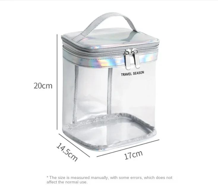Transparent Waterproof Travel Cosmetic Bag Toiletry Makeup Zippered Storage Pouch Easy To Carry Косметичка