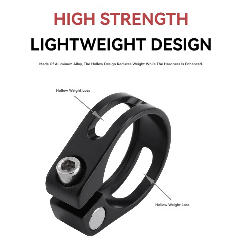 28.6/31.8/34.9mm Aluminum Alloy Bicycle Seat Tube Clamp MTB Seat Tube Clip Road Bike Seatpost Clamp