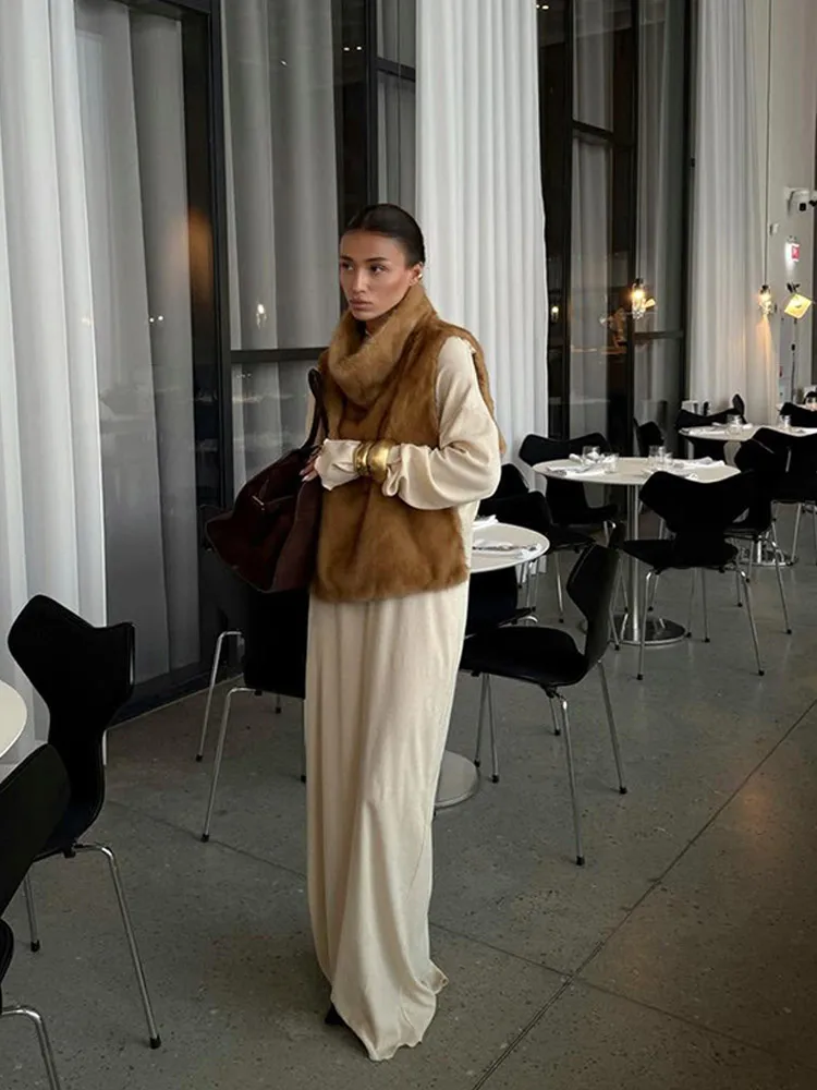 Black Faux Fur Collar Leather Jacket Elegant Lapel V-neck Waist Cinching Long-sleeved Short Coats Lady Winter Commute Coat 2026