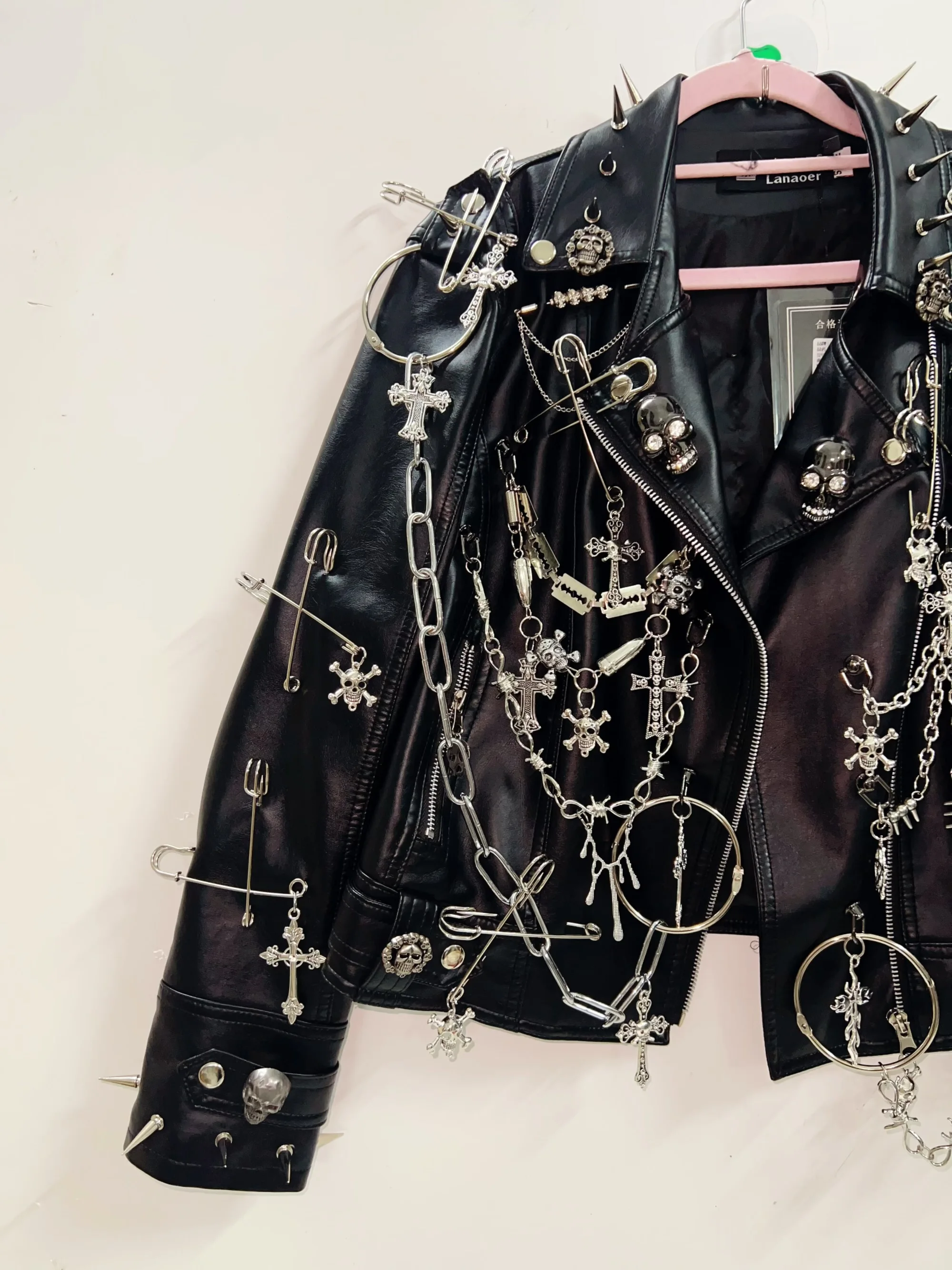 gothic clothes Gothic Jacket harajuku fashion Cross Jacket Skull Jacket vintage Jacket Punk Jacket y2k Jacket y2k fashion