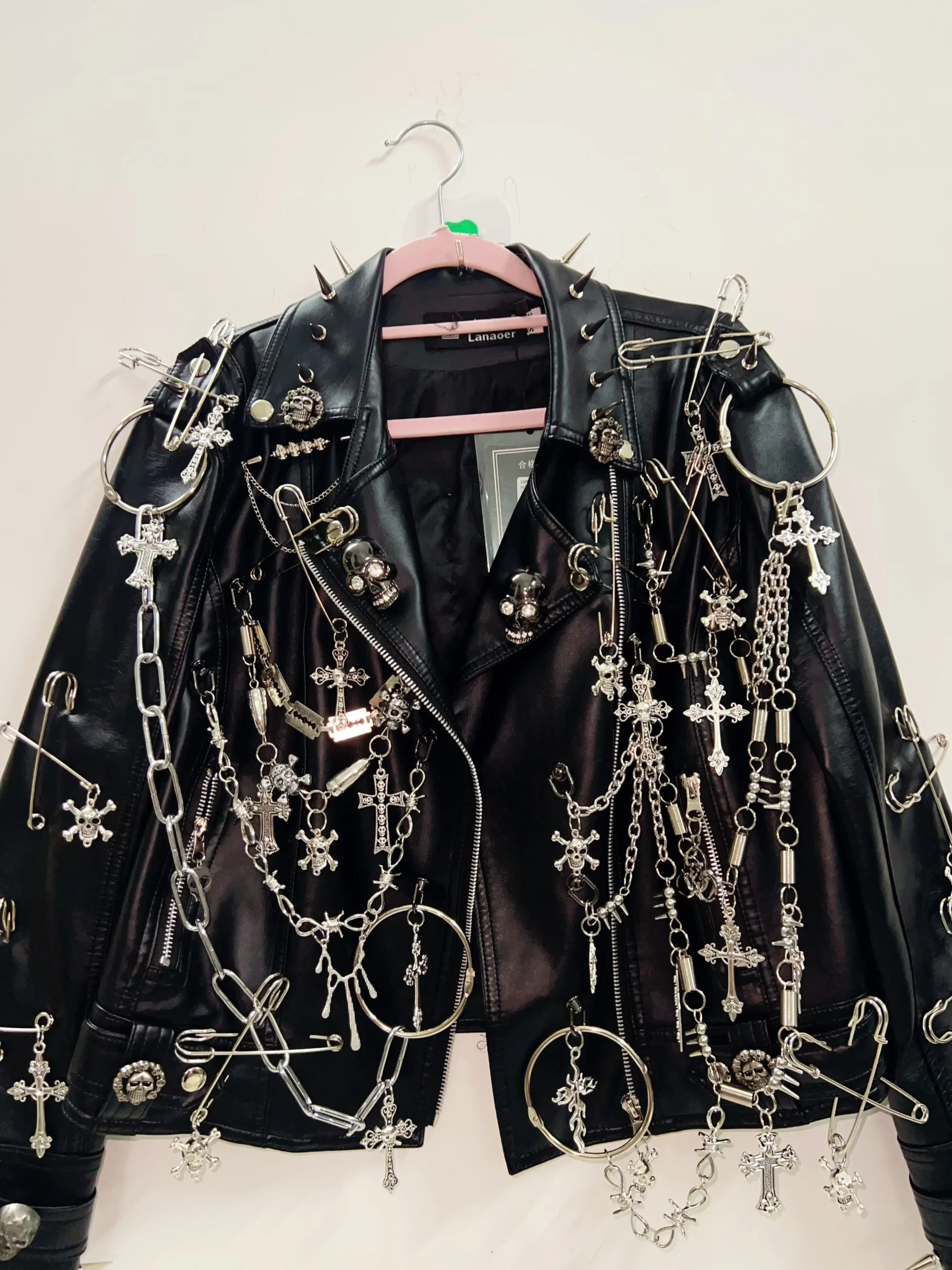 gothic clothes Gothic Jacket harajuku fashion Cross Jacket Skull Jacket vintage Jacket Punk Jacket y2k Jacket y2k fashion