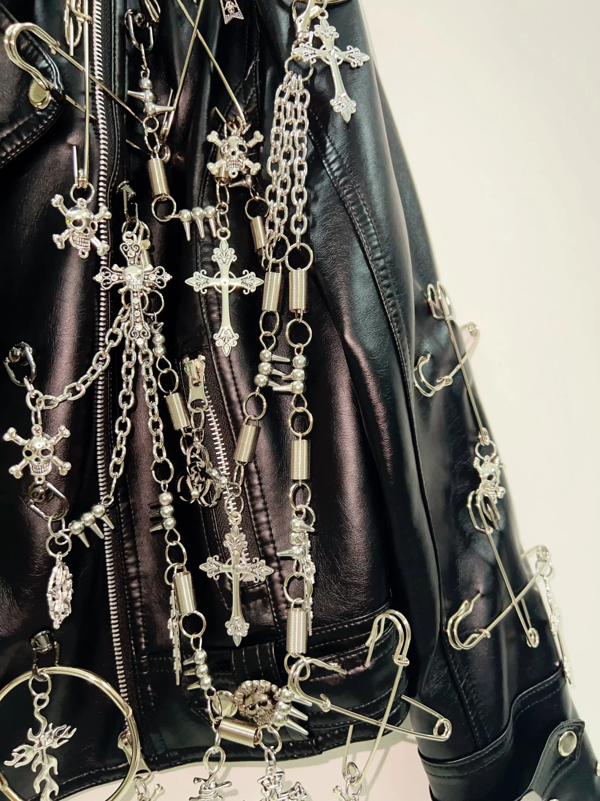 gothic clothes Gothic Jacket harajuku fashion Cross Jacket Skull Jacket vintage Jacket Punk Jacket y2k Jacket y2k fashion