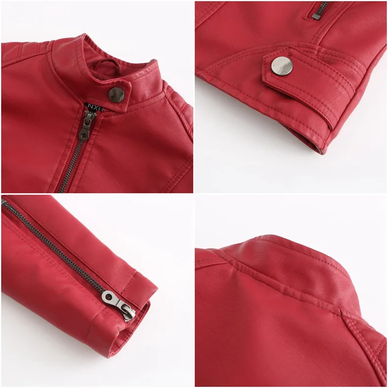 Leather Coat Spring Women Leather Jacket Slim Motorcycle Clothing Zipper Fashion Jackets and Coats Black High-Quality Clothing