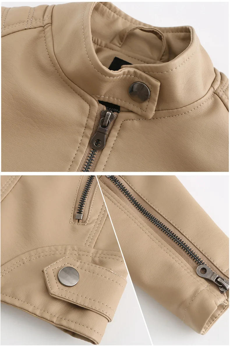 Leather Coat Spring Women Leather Jacket Slim Motorcycle Clothing Zipper Fashion Jackets and Coats Black High-Quality Clothing