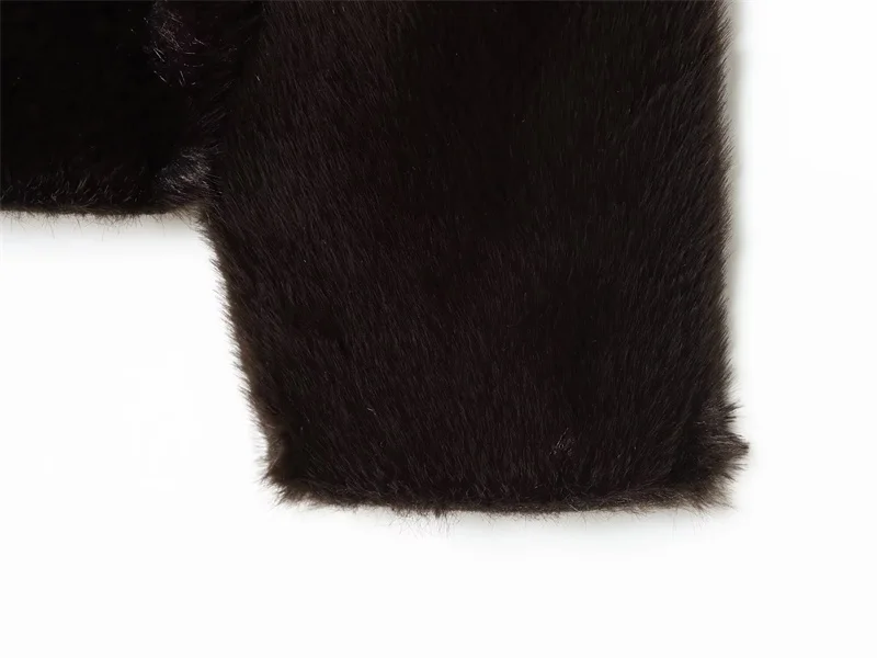 Women's Jacket 2025 Autumn/Winter New Arrivals Dark Brown Long-Sleeve Faux Leather Reversible Jacket Stylish and Unique