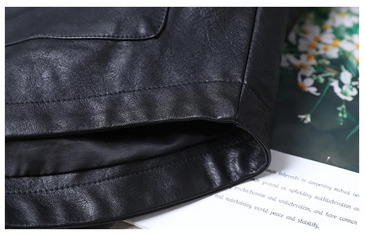 Amax luluE 2025 Autumn England Designer Womens Black Faux Leather Jackets Loose Casual Biker Coat Females Harajuku Pu Streetwear