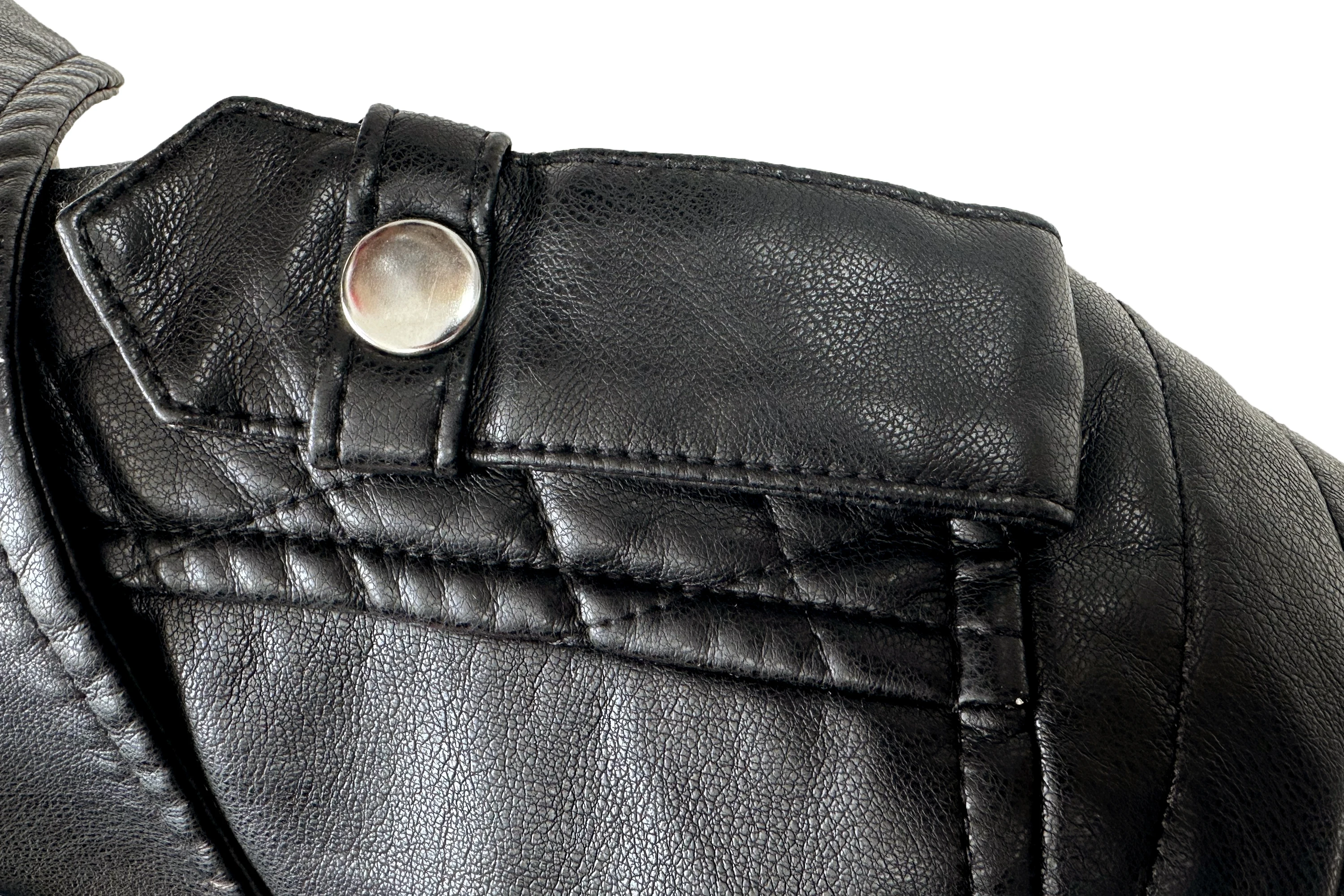 2025 New Spring Autumn Women Faux Pu Leather Short Jacket Embossed Motorcycle Biker Female Zipper Lapel Loose Coat Outwear