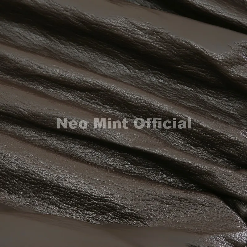 Neo Mint Exclusive Faux Raccoon Fur Collar Brown PU Leather Jacket Women 2026 Winter Warm Windproof Insulation Faux Leather Coat
