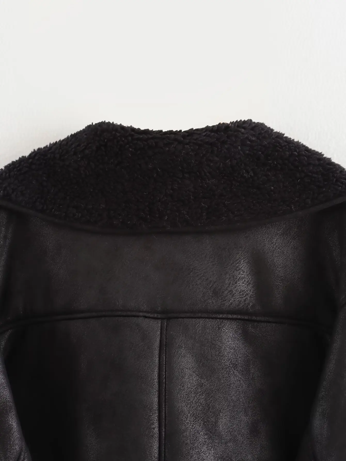 Winter Women's Black Faux Leather Jacket Warm Streetwear Outwear Solid Elegant Warmth 2026 PU Coat for Ladies Jackets Coat Tops
