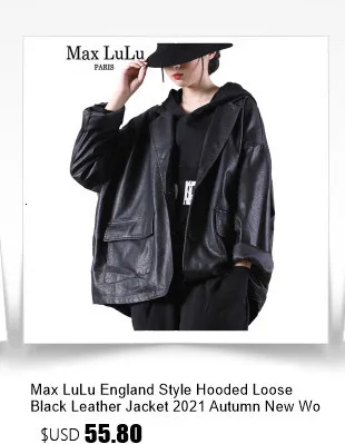 Amax LuluE Chinese 2025 Autumn Ladies Fashion Patchwork Faux Leather Jackets Womens Loose V Neck PU Coat Luxury Vintage Outwear