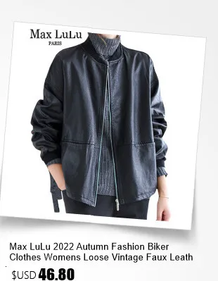 Amax LuluE Chinese 2025 Autumn Ladies Fashion Patchwork Faux Leather Jackets Womens Loose V Neck PU Coat Luxury Vintage Outwear