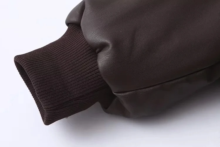 Women's Leather Jackets Coat Winters Outwear Solid Streetwear Warm Thick Long Sleeve Jaqueta De Couro Preta Jacket Women insz