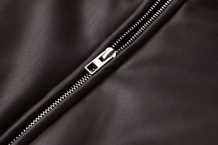 Women's Leather Jackets Coat Winters Outwear Solid Streetwear Warm Thick Long Sleeve Jaqueta De Couro Preta Jacket Women insz