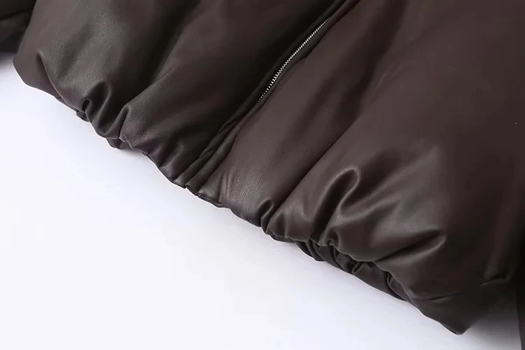 Women's Leather Jackets Coat Winters Outwear Solid Streetwear Warm Thick Long Sleeve Jaqueta De Couro Preta Jacket Women insz